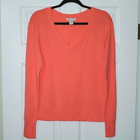 Athleta Sunrise V-Neck Sweatshirt Size Small - Picture 10 of 10
